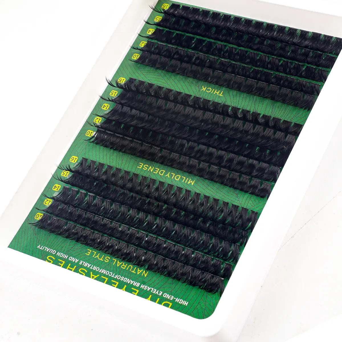 DIY Cluster Eyelash Extensions 270PCS 10–16mm Mix D Curl Soft Natural Wispy Fluffy Volume Lash Clusters Single Cluster Eyelashes for Eyelash Extension No Glue No Tweezers No Box Included Lightweight Reusable for Beginners Daily Makeup Cosmetic Kit