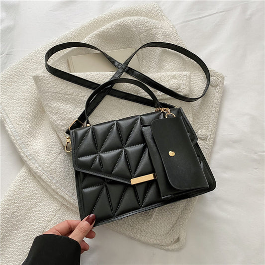 【12Suan Featured】 texture simple and fashionable handbag shoulder bag