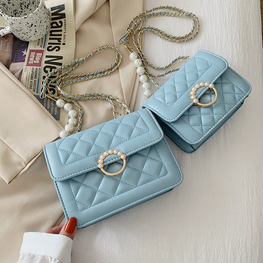 【12Suan Featured】pearl chain shoulder bag Messenger bag