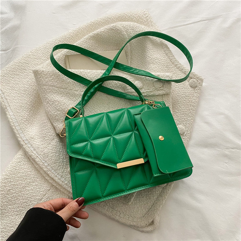 【12Suan Featured】 texture simple and fashionable handbag shoulder bag